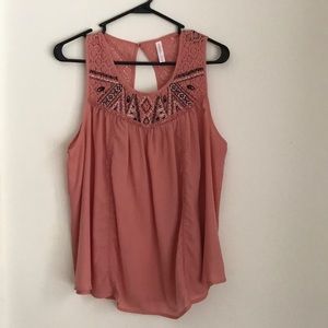 Xhilaration blush blouse size XXL